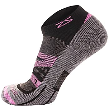 【中古】【輸入品・未使用】(Medium (Men's 7-9.5, Women's 8.5-11), Pink) - Zensah Wool Running Socks - Soft Cushioned Merino Wool, Moisture Wicking, Anti-Blister -｜スカイマーケットプラス