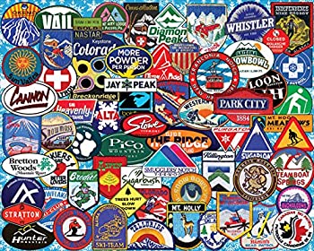 【中古】【インポート品・未当てはめる】White Mountain Puzzles Ski Badges Jigsaw Puzzle (1000 Piece) by White Mountain Puzzles