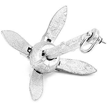 【中古】【輸入品・未使用】(1.5 pounds) - Galvanised Folding Grapnel Boat Anchors - Choose the Best Weight for Your Watercraft, Up to 7.9kg. by Crown Sporting Goo|スカイマーケットプラス