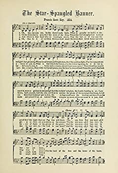 【中古】【インポート品・未当て嵌める】Posterazzi Songs That Never Die 1894 亜米利加讚美歌 貼り出し刷り上げる フランシス・スコット・手当たり作 (8 x 10)