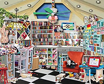 【中古】【輸入品・未使用】White Mountain Puzzles Craft Room 1000 Piece Jigsaw Puzzle, Multicolor｜スカイマーケットプラス