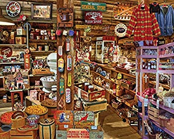 【中古】【輸入品・未使用】White Mountain Puzzles Country Store Seek & Find、1000ピースジグソーパズル