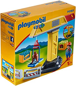 【中古】【輸入品・未使用】Playmobil 1.2.3建設クレーン マルチカラー