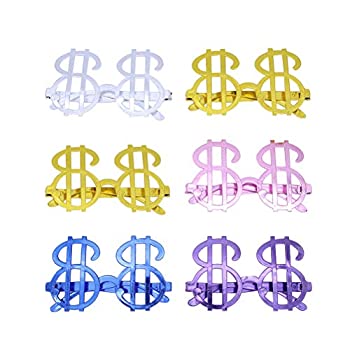 【中古】【輸入品・未使用】NUOBESTY ドルサインサングラス 12個パック パーティー用メガネ パーティーの記念品 フォトブース アイウェア コスチューム小道具 (ランダムカラ