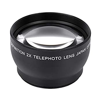 【中古】【輸入品・未使用】2倍 プロフェッショナル 倍率 HD 望遠変換レンズ 防水 傷防止 耐油 アルミニウム合金レンズ 52mmレンズスレッド用