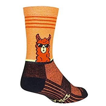【中古】【インポート品・未当て嵌める】SockGuy Crew 6in No Drama Llama サイクリング/駈けっくら靴下 戯曲なし L/XL