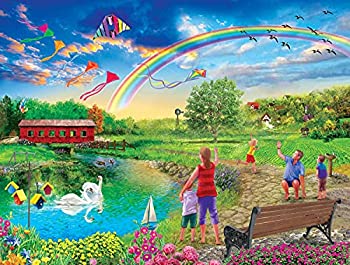 【中古】【インポート品・未当て嵌める】SUNSOUT INC カラフルスカイズ 500天下太平 考えもの 絵書き:Bigelow Illustrations