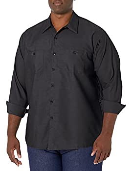 【中古】【インポート品・未当てはめる】RED KAP LONG SLEEVE WORK SHIRT(赤いこと鳥打ち帽長袖細工物プルオーバー) (ＸＬ大きさ, BK（黒いこと）)