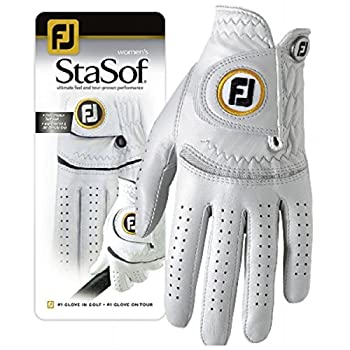 【中古】【輸入品・未使用】FootJoy StaSofレディースゴルフグローブ(Fits on RH)パールL