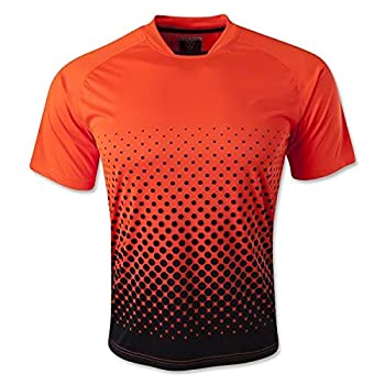 【中古】【輸入品・未使用】(Size Youth Medium, Neon Orange/Black) - Vizari Ventura Short Sleeve Goalkeeper Jersey