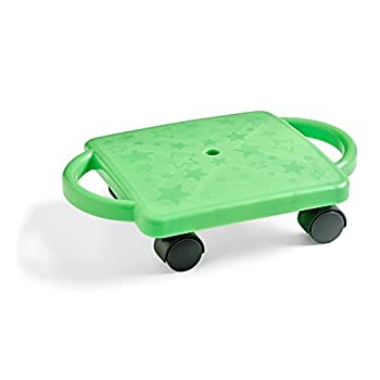 【中古】【輸入品・未使用】hand2mind グリーン 屋内スクーターボード ハンドル付き ジムスクーター 子供用 くぼみおもちゃ PE機器 小学校用 子供室内遊具 床スクーター 子