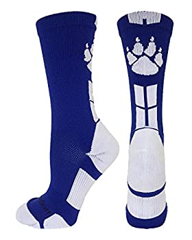【中古】【輸入品・未使用】MadSportsStuff　野生動物の足　競技用クルーソックス（複数色） M ブルー