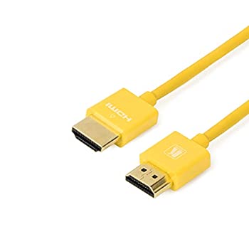 【中古】【インポート品・未当て嵌める】Kramer c-hm / HM / Pico / yl-3、3足超か細いHigh Speed HDMI有線テレビ黄色