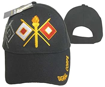 【中古】【輸入品・未使用】アメリカ陸軍信号部隊 ボールキャップ 帽子 刺繍 3D (ライセンス取得済み)