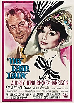 【中古】【輸入品・未使用】Posterazzi My Fair Lady Rex Harrison Audrey Hepburn1964年映画マスタープリントポスタープリント、(11 x 17)