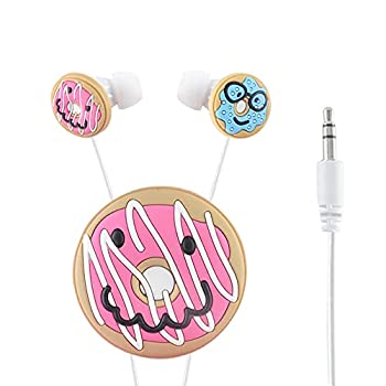 【中古】【輸入品・未使用】MoearCute 3.5mm カートゥーン カラー ケーキ 3D ステレオ イヤホン キッズ 有線イヤホン ワインダー付き