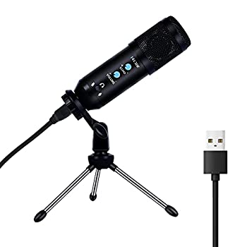 【中古】【輸入品・未使用】USBコンデンサーマイク ノイズキャンセリングマイクキット 録音/スタジオ/ストリーミング/ゲーム/YouTube/ポッドキャスト用