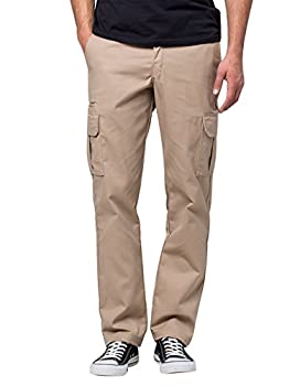 【中古】【輸入品・未使用】Dickies メンズスリムストレートストレッチ ツイルカーゴパンツ US サイズ: 34W x 32L カラー: ベージュ