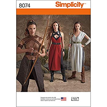 【中古】【輸入品・未使用】Simplicity Patterns Misses' Warrior Costumes Size: H5 (6-8-10-12-14), 8074 by Simplicity Creative Patterns