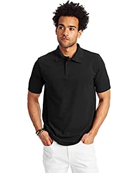 【中古】【インポート品・未当て嵌める】Hanes FreshIQ X-Temp ピケスポーツシャツ US 大きさ: 6X-Large 色つや: 黒いこと