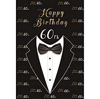 【中古】【輸入品・未使用】Yeele 6x8フィート ビニール ハッピー 60歳 誕生日パーティー 写真撮影用 紳士用 タキシード 服 ネクタイ スーツ 蝶ネクタイ ドレス 背景 パーテ｜スカイマーケットプラス