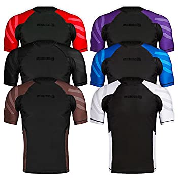 【中古】【輸入品・未使用】Sanabul Essentials 半袖圧縮トレーニングラッシュガード MMA BJJレスリング用 US サイズ: Medium カラー: パープル｜スカイマーケットプラス