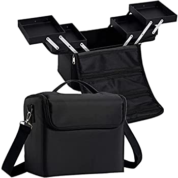 【中古】【輸入品・未使用】Stagiant ソフトメイクアップボックス トレインバッグ ケース パレットポケット アーティスト コスメティック ネイルキット ハンドバッグ 4トレ|スカイマーケットプラス
