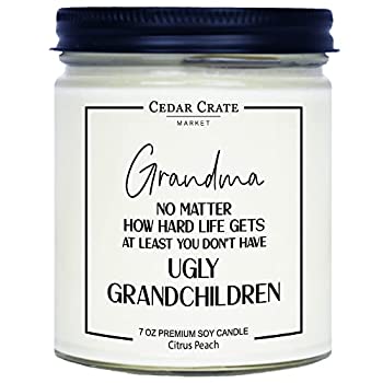 【中古】【輸入品・未使用】Grandmother Gifts - Grandma No Matter How Hard Life Gets - 女性のための面白いキャンドルギフト、祖母へのギフト、面白いギフト、親友キャン
