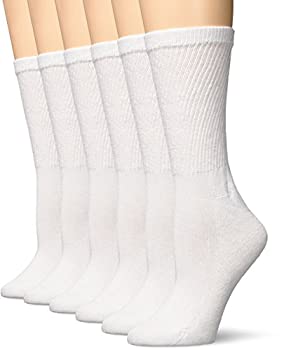 【中古】【インポート品・未当てはめる】Hanes レディース コンフォートブレンド 労働者の一団靴下 6容器に並べる US 大いさ: Shoe Size: 8-12 色合い: 白いこと