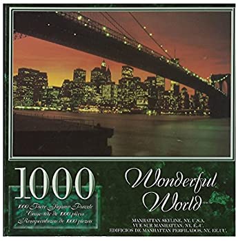 【中古】【輸入品・未使用】Wonderful World 1000 Piece Jigsaw Puzzle - Manhattan Skyline, NY, U.S.A.