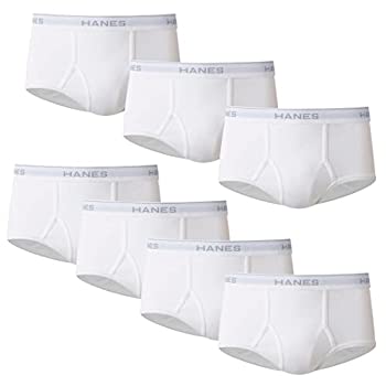 【中古】【輸入品・未使用】Hanes メンズ ノーライドアップブリーフ 快適なフレックスウエストバンド - XXL - ホワイト (7パック), 7個パック ? ホワイト。, XX-Large|スカイマーケットプラス