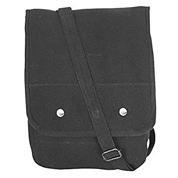 【中古】【輸入品・未使用】ブラックキャンバスマップケース／ドキュメントショルダーバッグ － １２ Ｘ ８．５ Ｘ ４．５