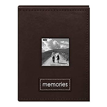 【中古】【輸入品・未使用】Pioneer Photo Albums 36 Pocket Sewn Dark Brown Faux Suede Frame Cover Album with Embroidered Patch Trim for 4 by 6-Inch Prints by Pione