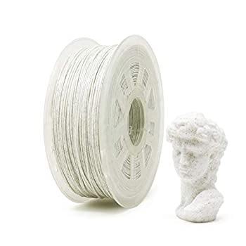 【中古】【輸入品・未使用】Gizmo Dorks マーブル PLA 3D プリンターフィラメント 3mm (2.85mm) 1kg, ホワイト
