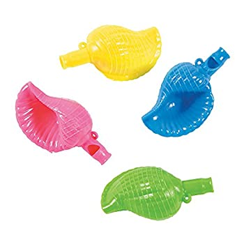 【中古】【輸入品・未使用】Fun Express プラスチックシェルホイッスル 夏用 おもちゃ ノイズメーカー Kazoos & ホイッスル 夏 12個
