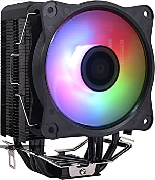 【中古】【輸入品・未使用】DS 2200RPM PWM CPU冷却ファン ブラックアルミニウムCPUクーラー付き ミッドフルタワーケース用 Intel LGA 1200 115X 1366対応 ASUS Aura対応 My