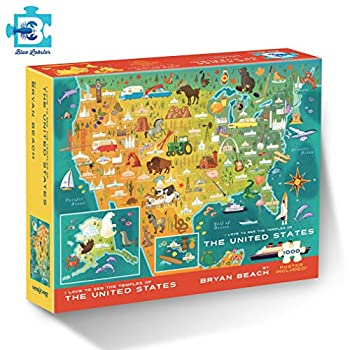 【中古】【輸入品・未使用】ブルーロブスター ブライアンビーチによるアメリカのテンプルパズル 1000ピース｜スカイマーケットプラス