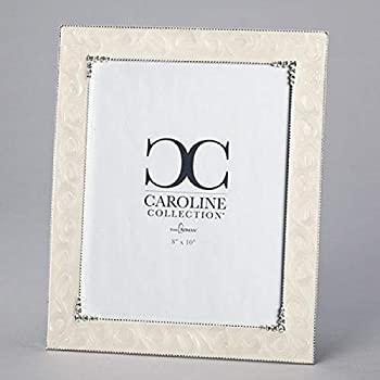 【中古】【インポート品・未当て嵌める】Roman 19236 キャロラインコレクション 象牙色 水晶一こま 8 x 10inの活動写真を納める 高さ12in