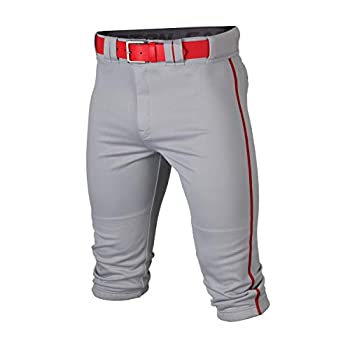 【中古】【インポート品・未当て嵌める】Easton Rival+ ニッカーパイピングベイスボールズボン下、薄墨色/赤いこと、成年者用、XL