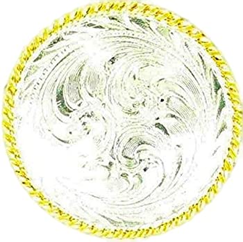 【中古】【輸入品・未使用】M F Western製品メンズメッキEngravedスカーフスライドシルバー