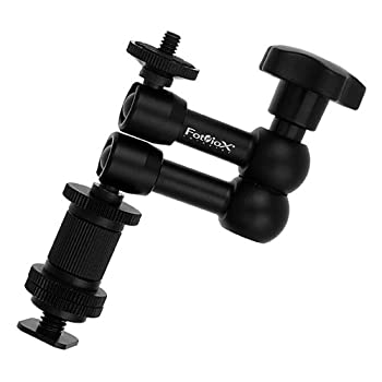 【中古】【輸入品・未使用】Fotodiox Pro LEDビデオライト7.7インチ電源Arm with変数摩擦調節可能アームとhot-shoeマウント