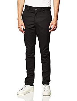 【中古】【輸入品・未使用】Dickiesメンズ スリムスキニーフィット ツイルワークパンツ US サイズ: 30W x 32L カラー: ブラック｜スカイマーケットプラス