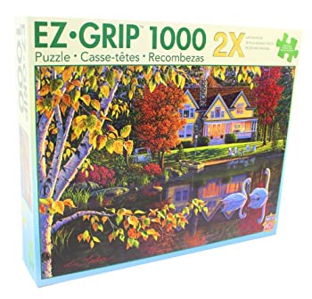 【中古】【輸入品・未使用】Masterpieces秋反射EZグリップジグソーパズル、アートby Kim Norlien、1000-piece