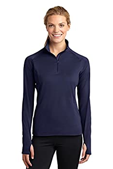【中古】【輸入品・未使用】Sport-Tek Women's Sport Wick Stretch 1/2 Zip Pullover