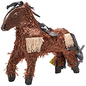 【中古】【輸入品・未使用】Pinatas 3D 馬 パーティーゲーム 装飾&写真小道具 - ブラウン/タン|スカイマーケットプラス