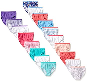 【中古】【輸入品・未使用】Hanes Girls' 18-Pack Brief Bundle