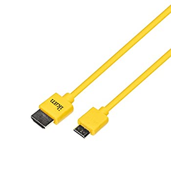 【中古】【輸入品・未使用】Ikan スリムHDMIケーブル v1.4 Ultra HD 4K対応 1.5フィート イエロー (HDMI-AC1.4-18)