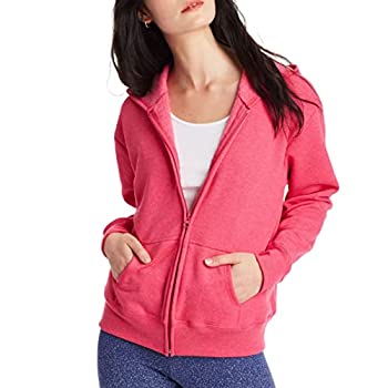 【中古】【インポート品・未当て嵌める】Hanes フリースパーカー レディース 盛りだくさんジッパー US 大きさ: XL 色つや: サクラ色