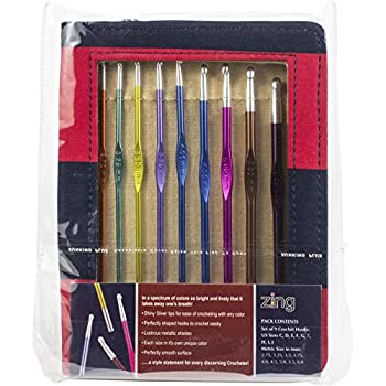 【中古】【輸入品・未使用】Knitter's Pride-Zing Single Ended Crochet Hook Set-Size 2mm To J/6mm -KP140306