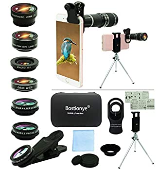【中古】【輸入品・未使用】携帯電話カメラレンズキット 11イン1 ユニバーサル 20倍ズーム望遠レンズ 0.63広角 + 15倍マクロ + 198度魚眼レンズ + 2倍望遠レンズ + 万華鏡 + 16,559円